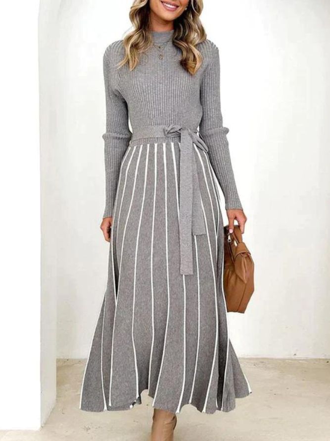Timeless Iliana Long Sleeved Midi Dresses Chic Silhouette Collection