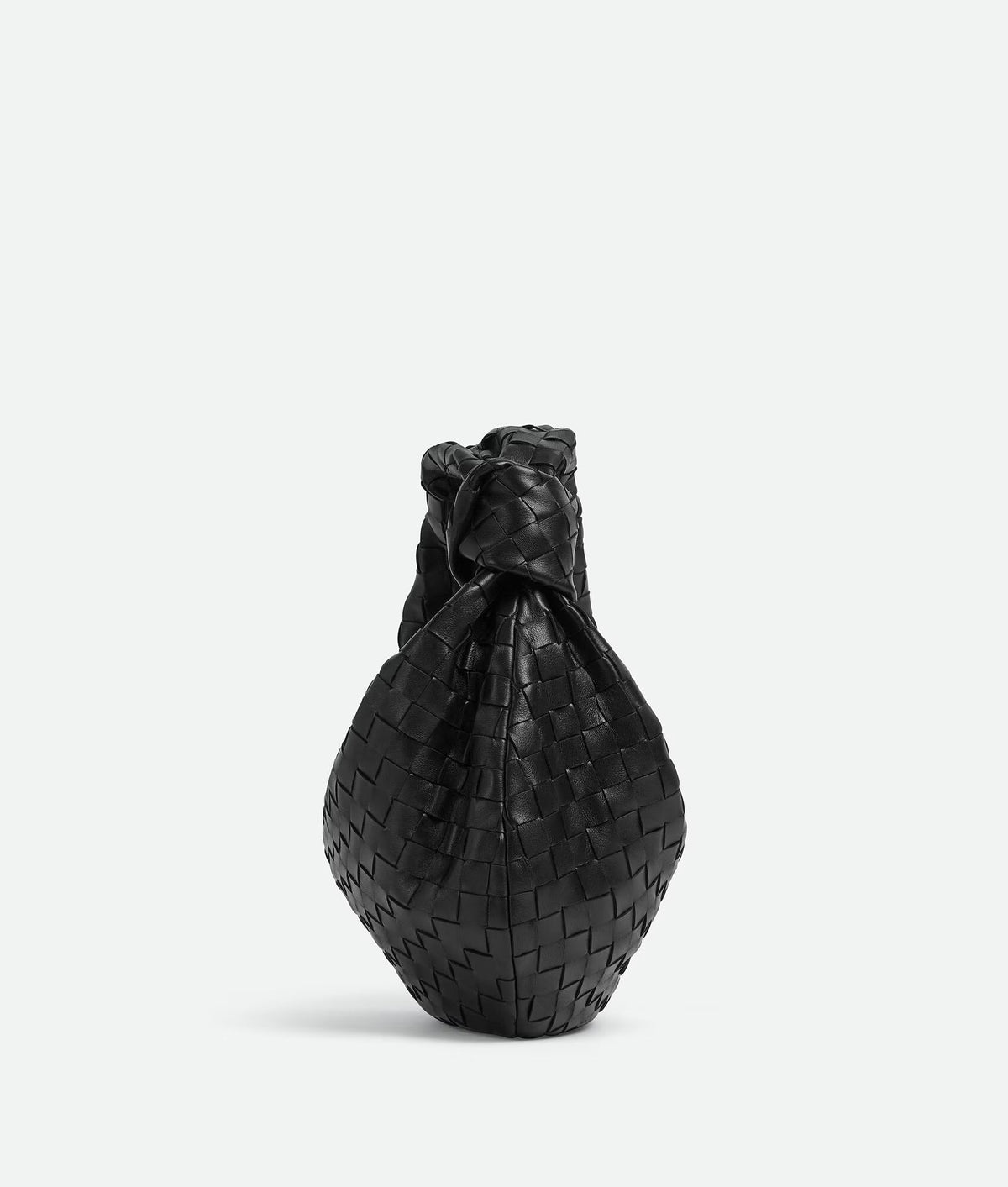 Woven Knot Handle Slouchy Hobo Bag