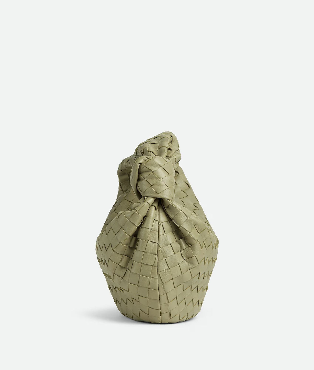 Woven Knot Handle Slouchy Hobo Bag