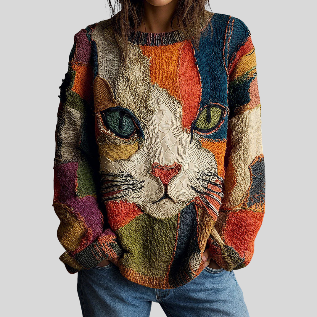 Zaria | Artistic Cat Statement Top