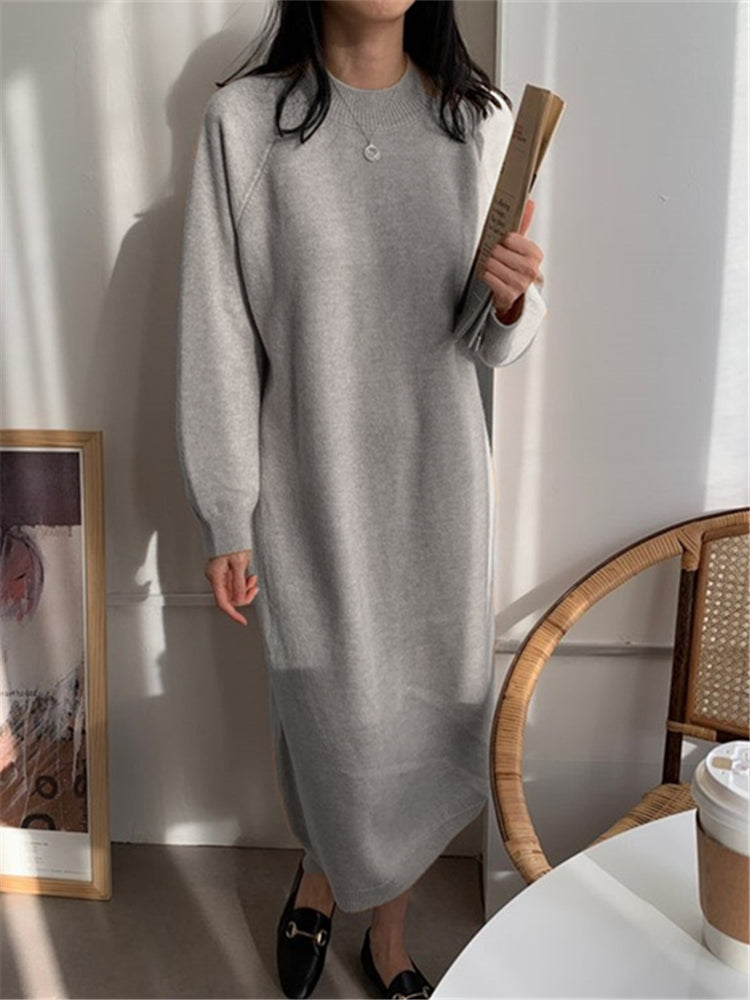 Cozy Gaudelia Knitted Midi Dress for Women Trendy Daily Look