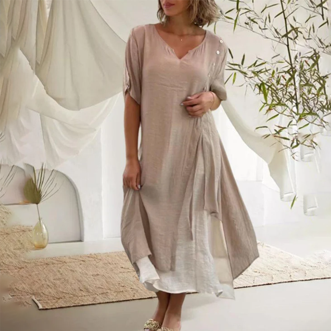 Ortrun Elegant Spring Dress for Women Comfortable Daily Wear