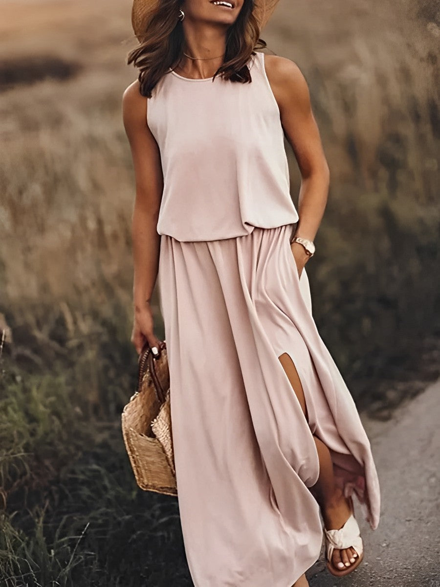 Liliana Effortless Colorful Dress Elevated Occasion Wear