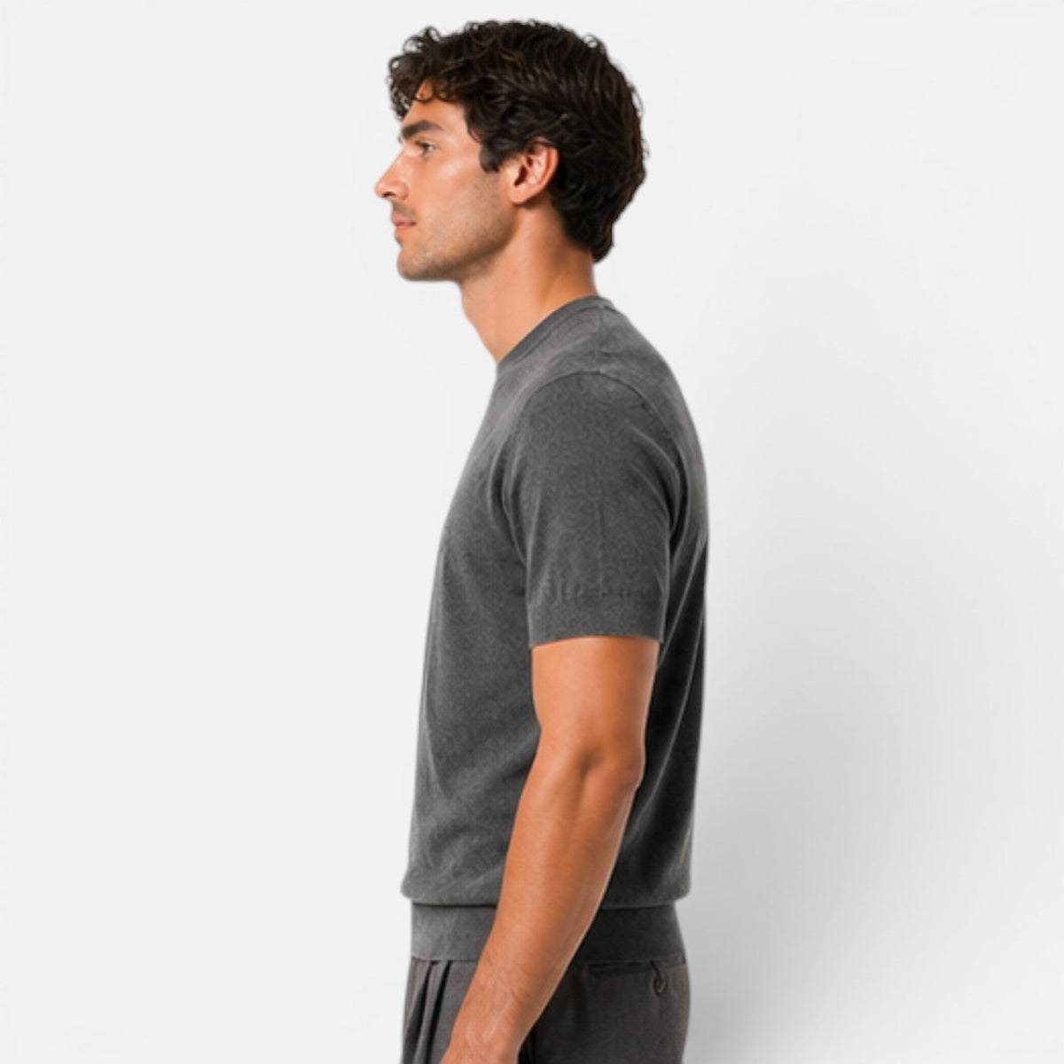 Maison Straver | Men’s Knit T Shirt Slim Fit