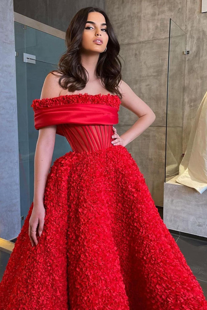 L1244 - A-Line One Shoulder Sleeveless Floral Satin Prom Evening Formal Dress
