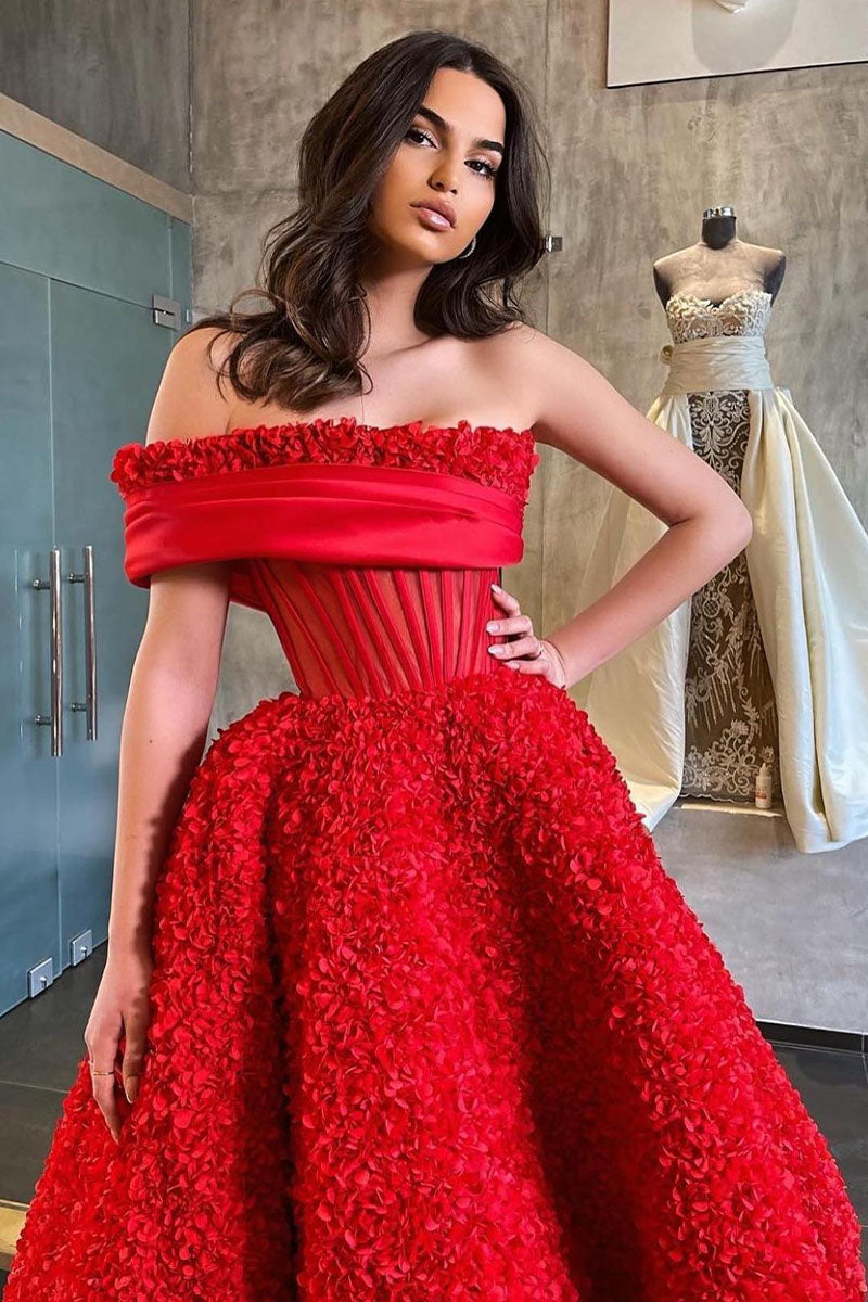 L1244 - A-Line One Shoulder Sleeveless Floral Satin Prom Evening Formal Dress