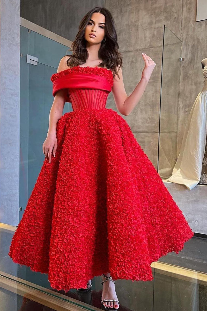 L1244 - A-Line One Shoulder Sleeveless Floral Satin Prom Evening Formal Dress