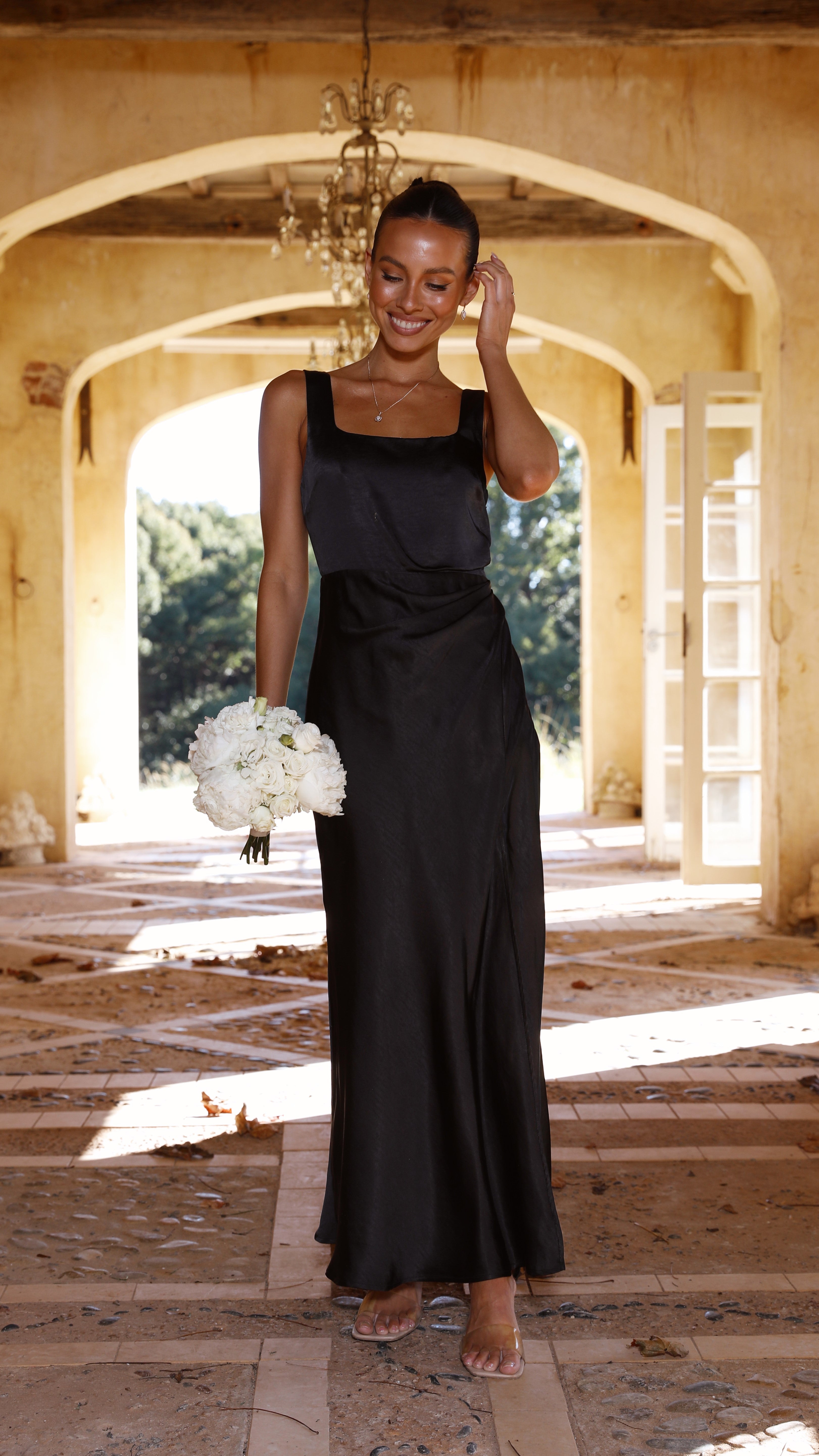 Carmen Chic Maxi Dress Black Boutique Collection