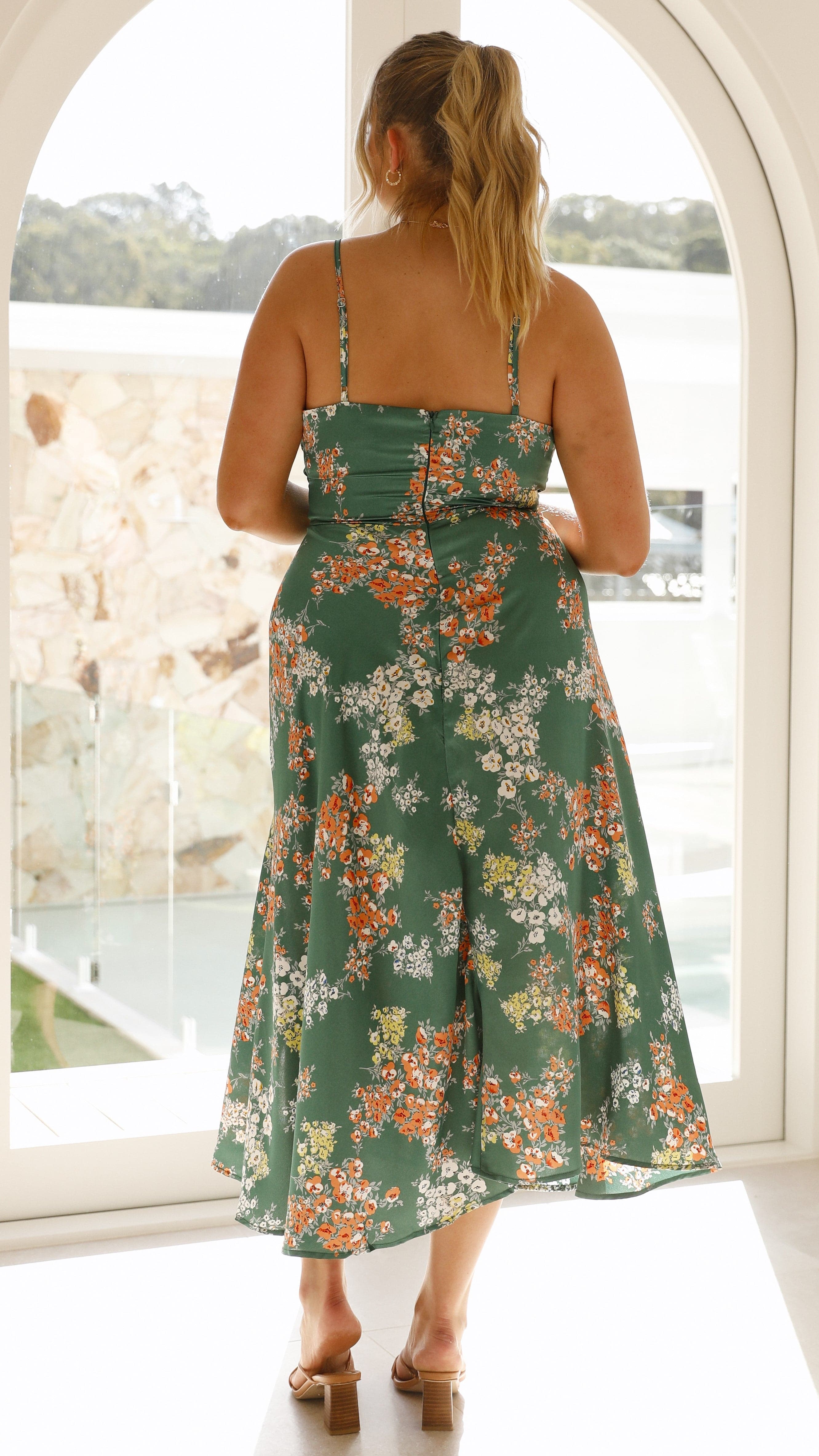 Premium Juniper Midi Dress Evening Wear Edit
