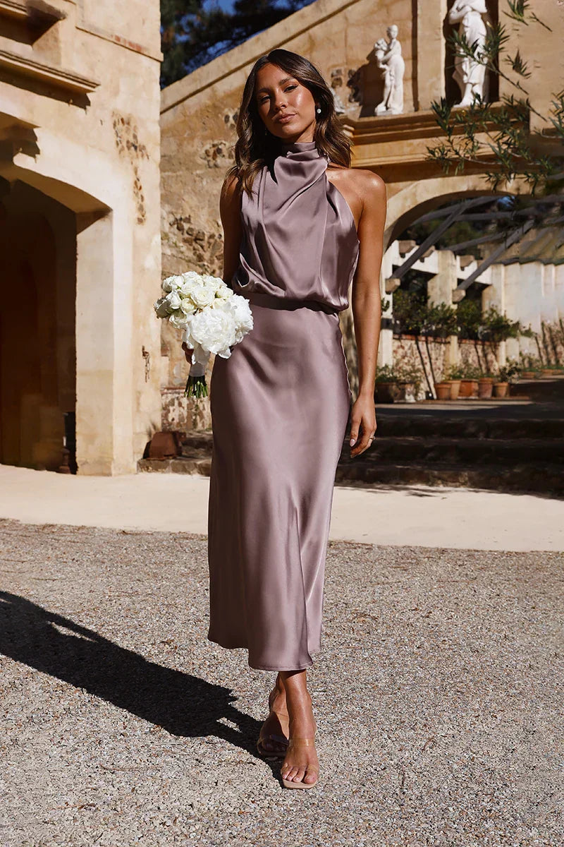 Rubí Boutique Maxi Dress Mushroom Statement Occasion Edit