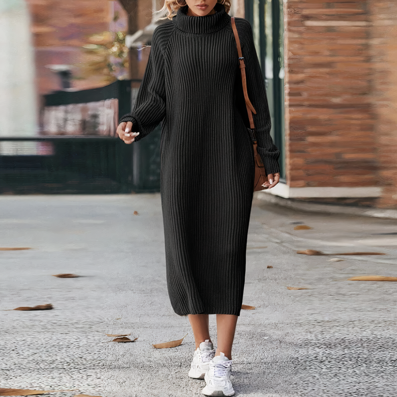 Julia Effortless Long Sleeve Sweater Dress Designer Edit