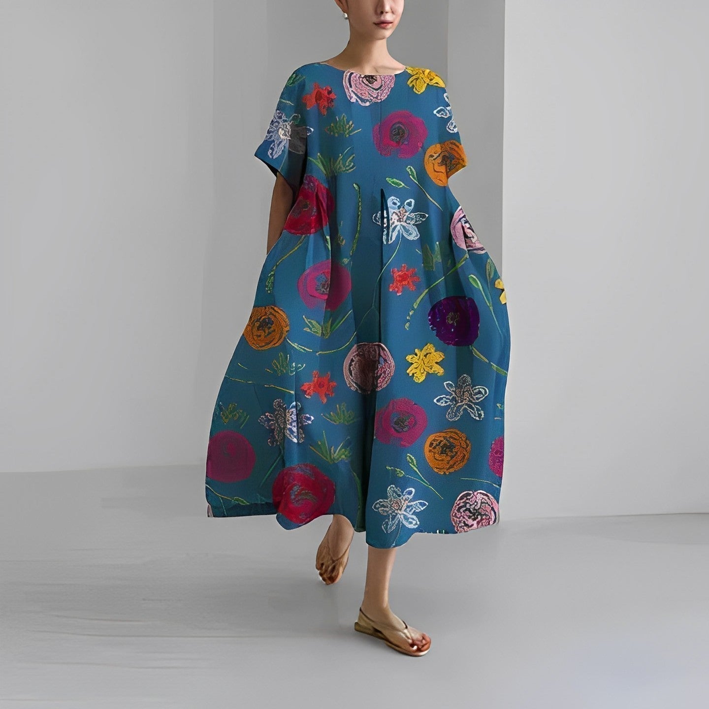 Victoria Printed Dress For Contemporary Dress for Modern Casual Wear