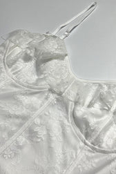Lace Tiered Ruched Cami Dress 7