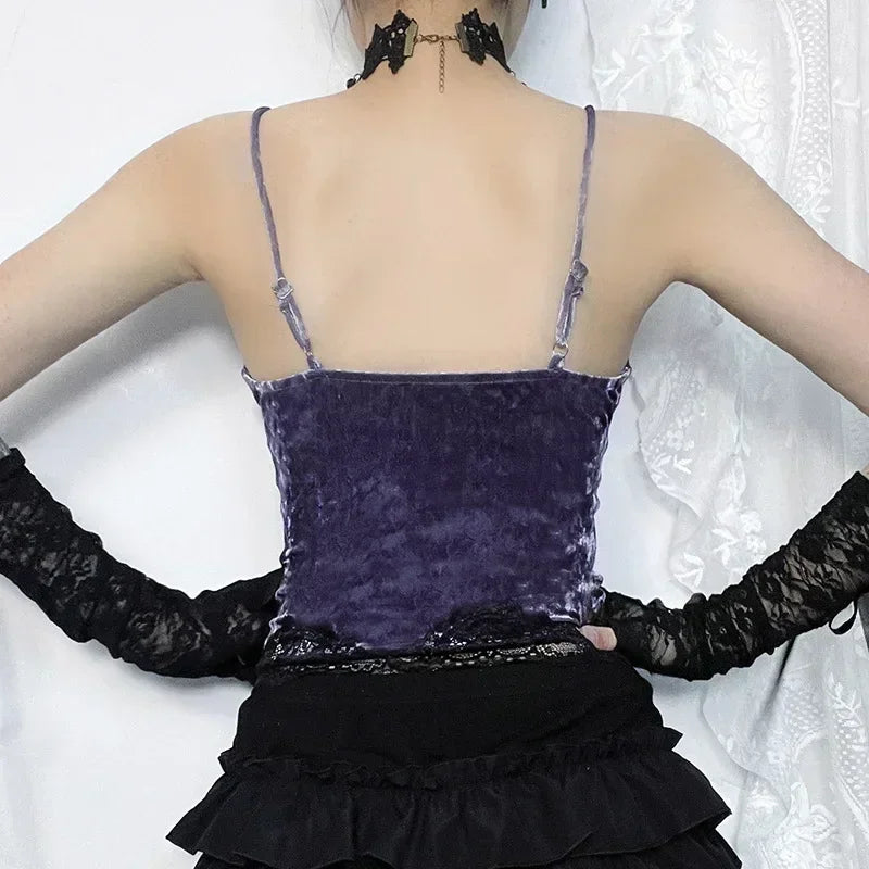Deep V-Neck Lace Bodycon Crop Top