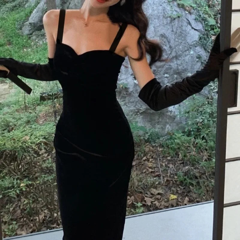 Velvet Sweetheart Bustier Bodycon Dress