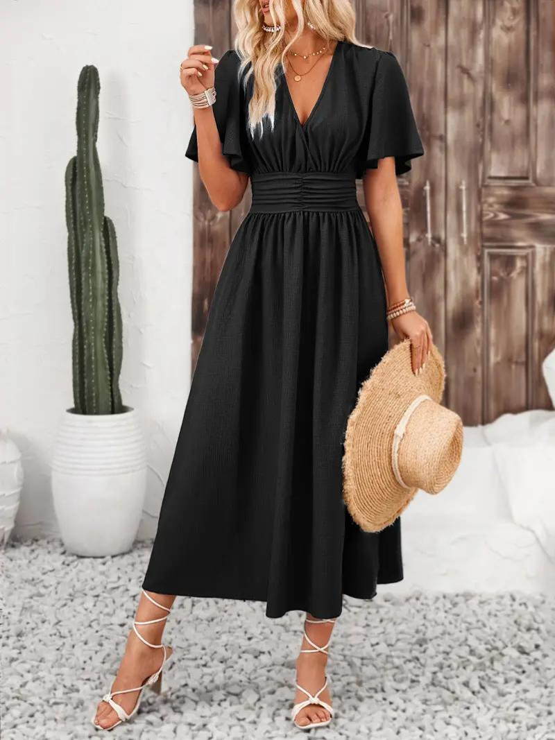 Sandra Elegant Long Dress Urban Dress with Premium Casual Styling