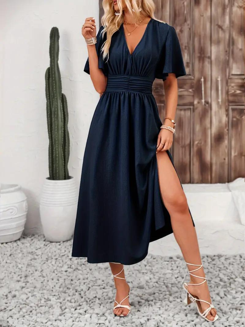 Sandra Elegant Long Dress Urban Dress with Premium Casual Styling