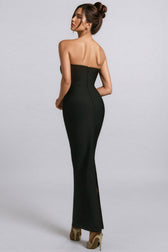 Zephil Strapless Crystal Bandage Maxi Dress - View 6