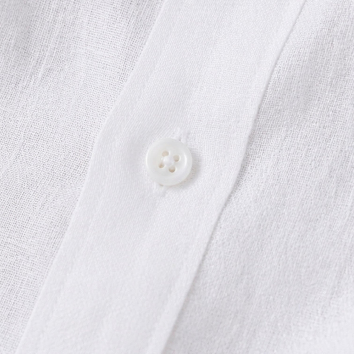 Men's Linen Short Sleeve Shirt Casual Summer Button Up