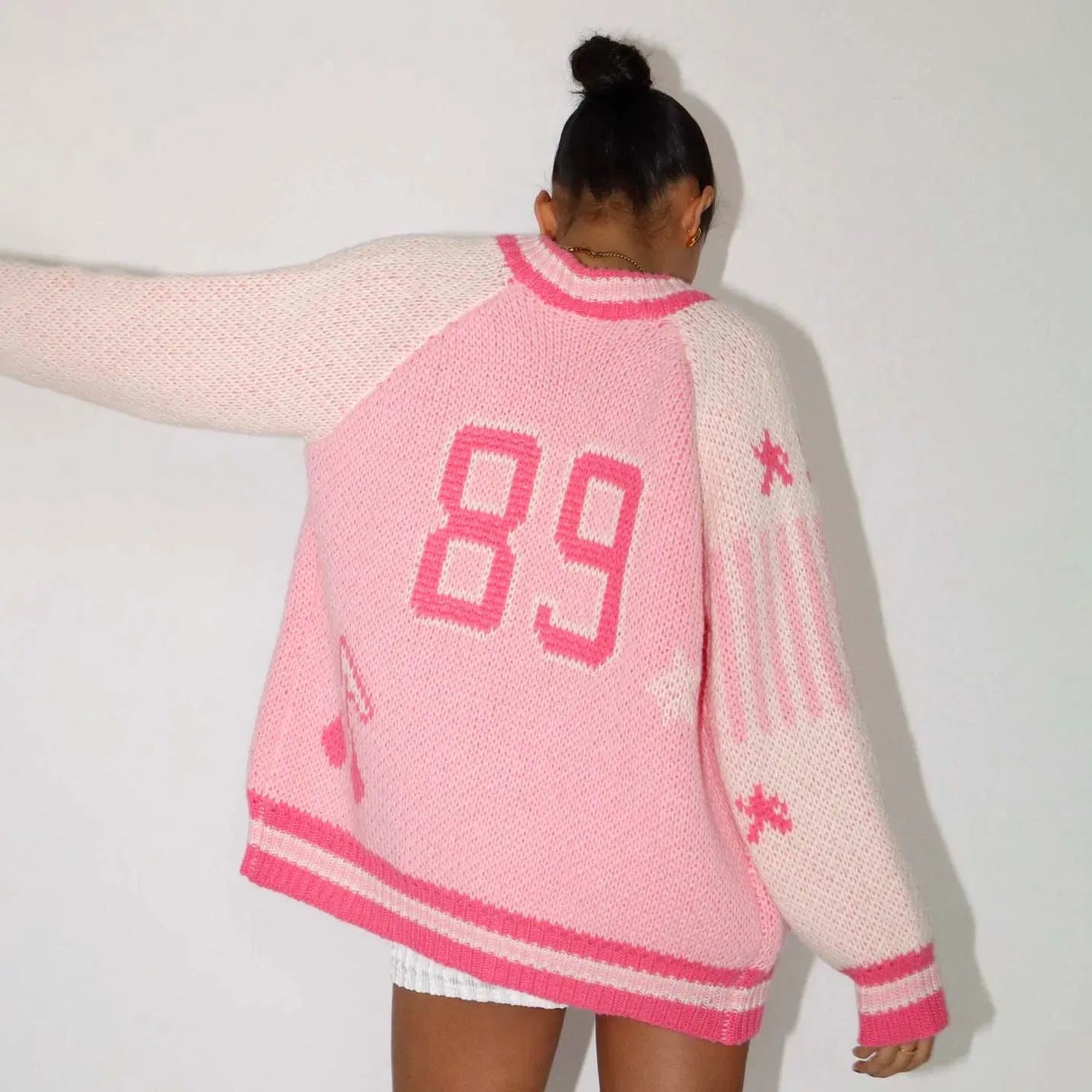 Rainbow Y2K Knit Cardigan