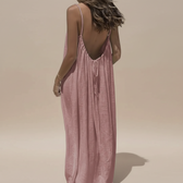 Spaghetti Strap Loose Fit Maxi Dress 9