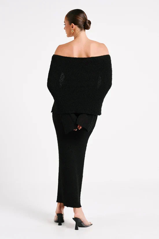 ALLURE BOUCLE MAXI DRESS