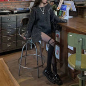Y2K Gothic Hole Vintage Oversized Sweater
