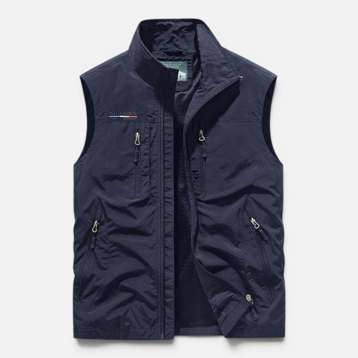 Men's Lightweight Utility Vest Multi Pocket Outdoor Gilet