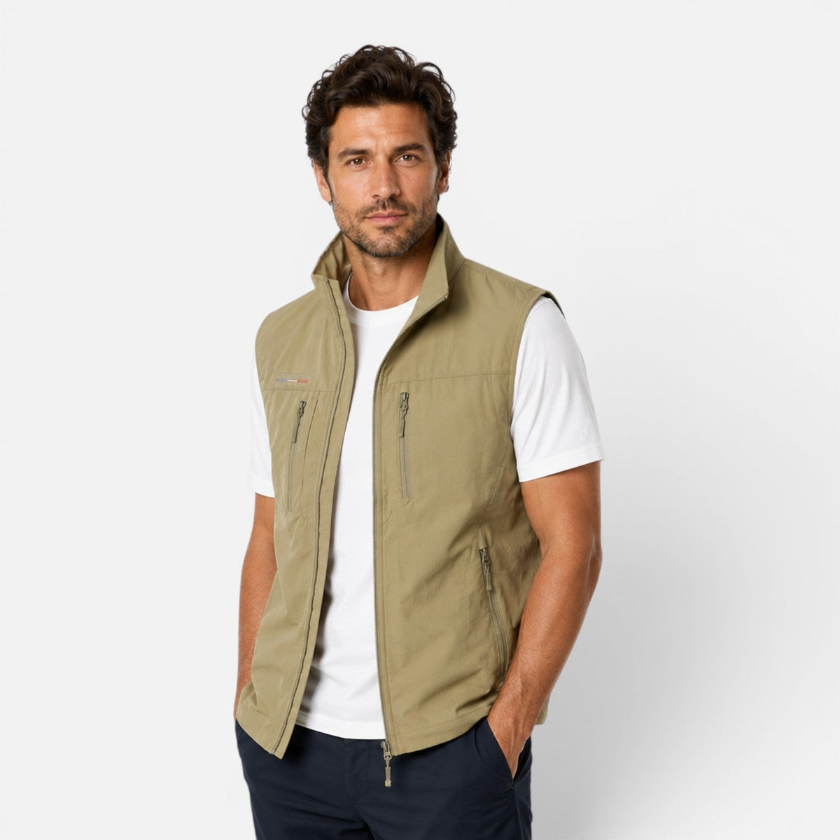 Men's Lightweight Utility Vest Multi Pocket Outdoor Gilet