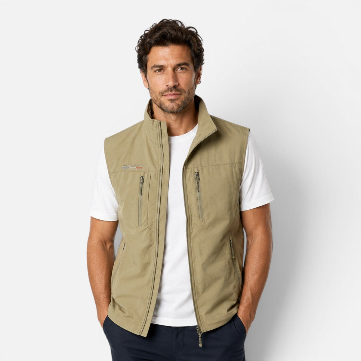 Men's Lightweight Utility Vest Multi Pocket Outdoor Gilet