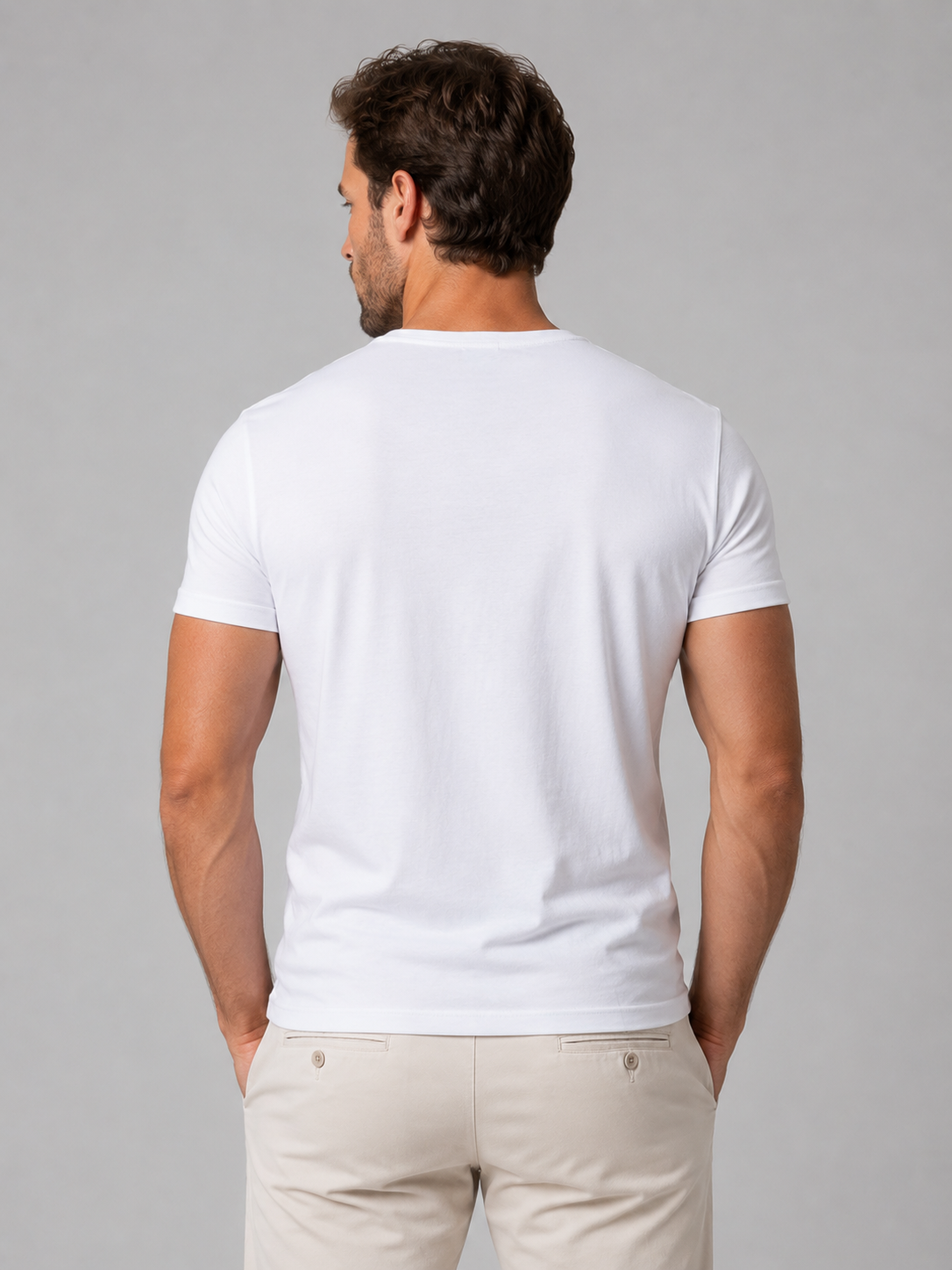 Men's Slim Fit Henley T-Shirt – Button Neck Casual Top