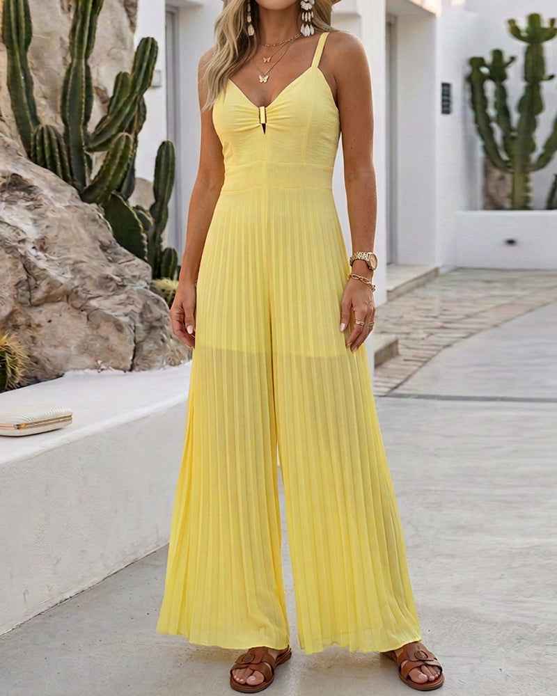 Elegant Airy Wide Leg Jumpsuit for Women | Lightweight & Versatile