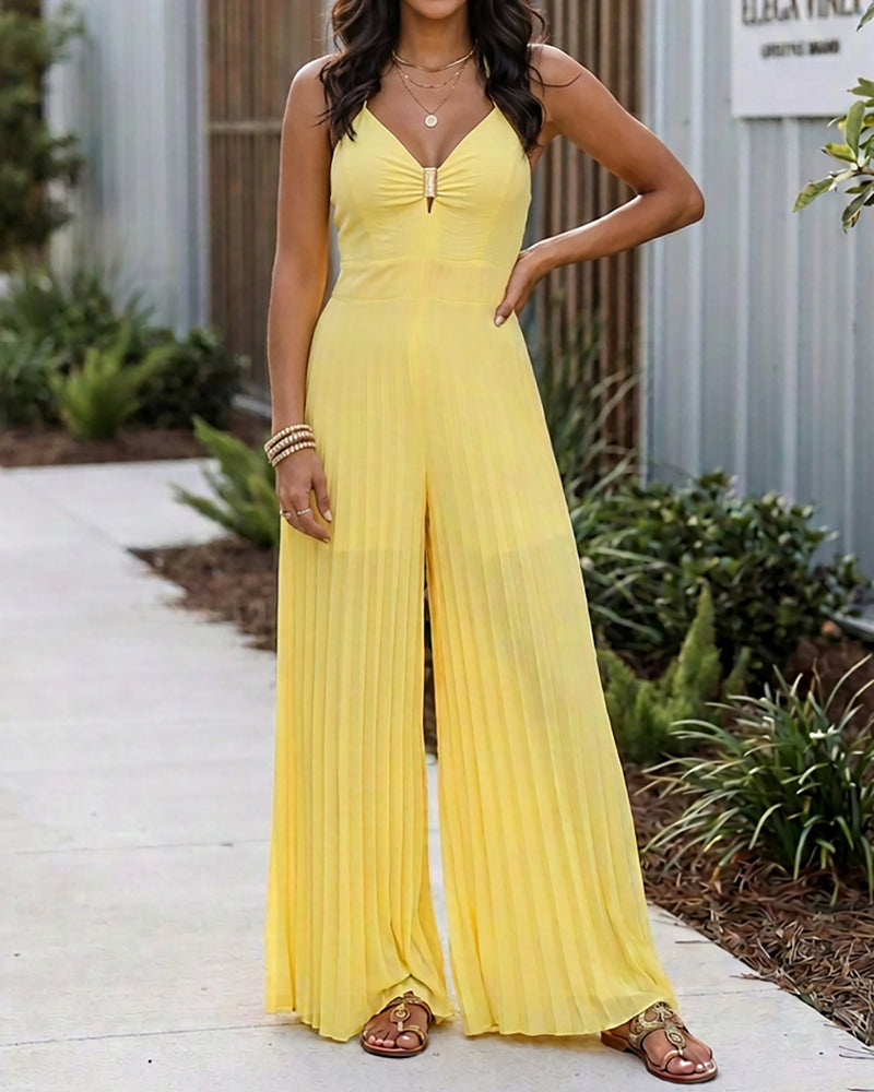 Elegant Airy Wide Leg Jumpsuit for Women | Lightweight & Versatile