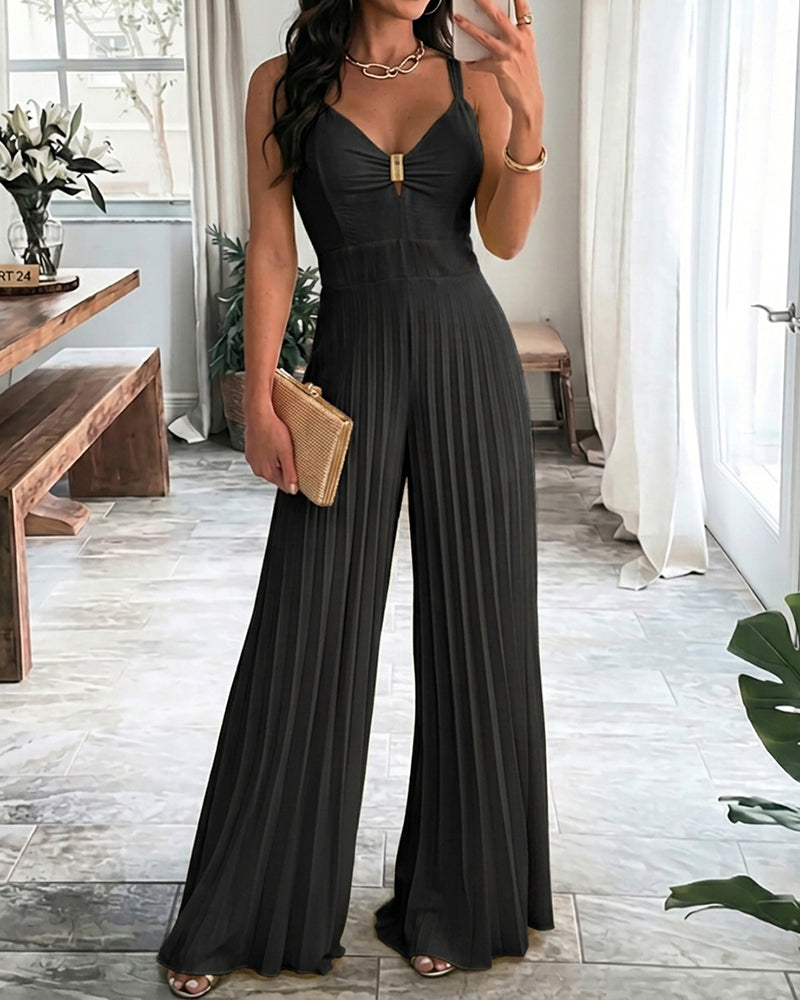 Elegant Airy Wide Leg Jumpsuit for Women | Lightweight & Versatile