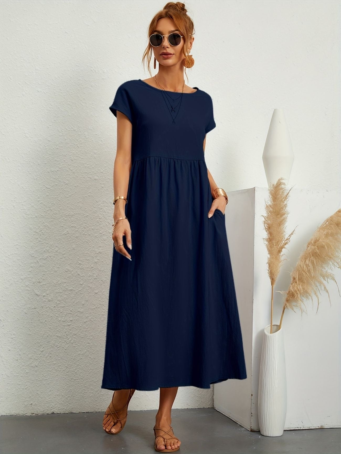 Salomé Statement Casual Linen Dress Occasion Edit