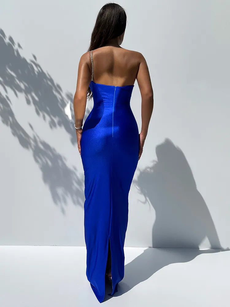 Style OffShoulder Sleeveless Gown Maxi Dress