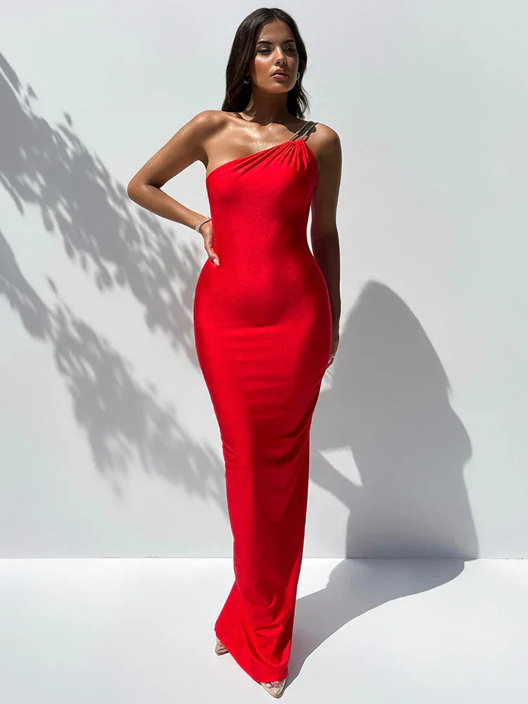 Style OffShoulder Sleeveless Gown Maxi Dress
