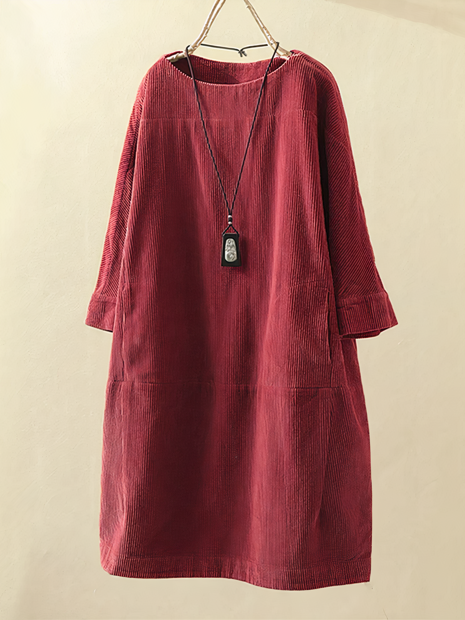 Fernanda Premium a Line Corduroy Dress Statement Occasion Edit