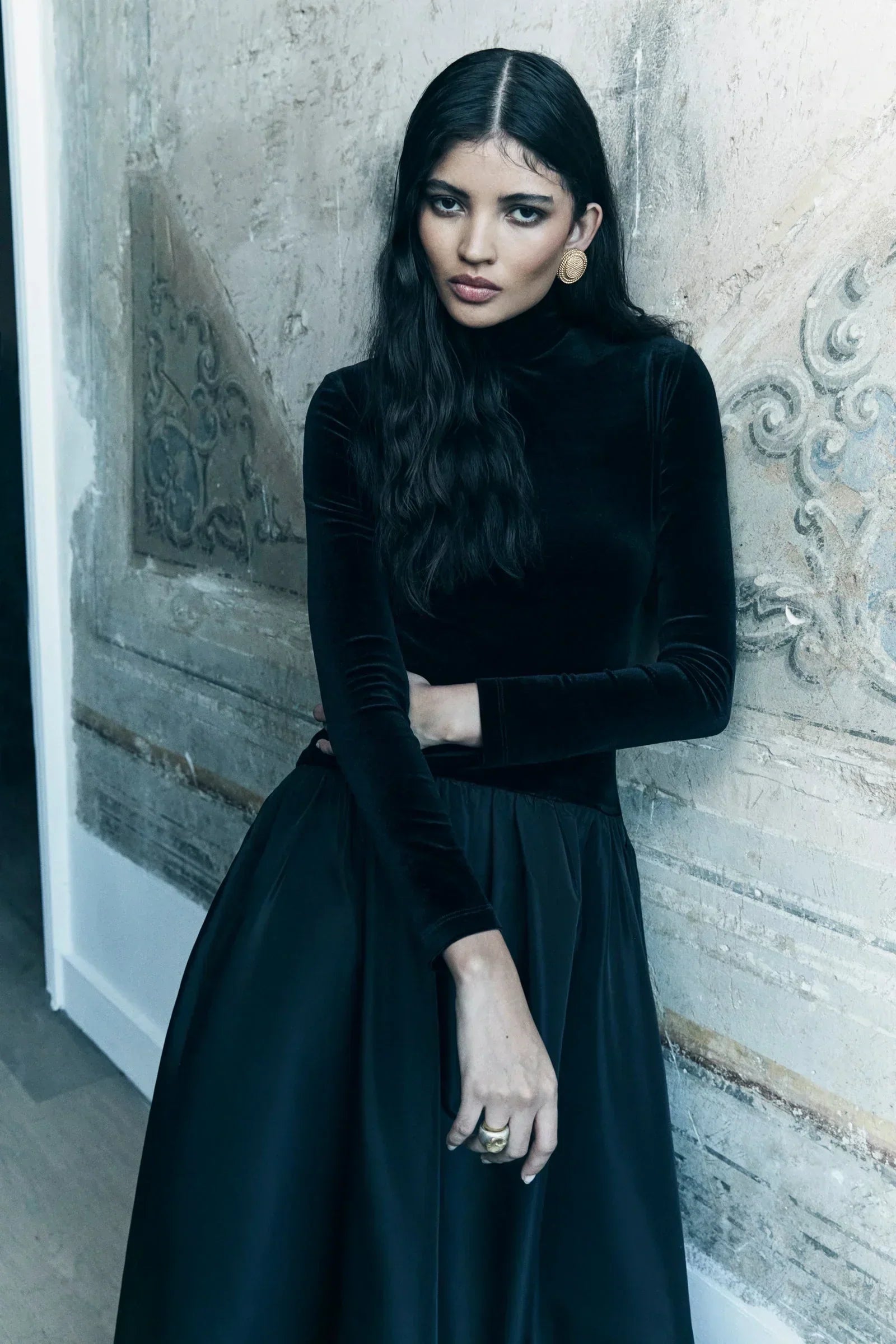 Premium Marta Long Sleeved Midi Dress Elevated Occasion Wear