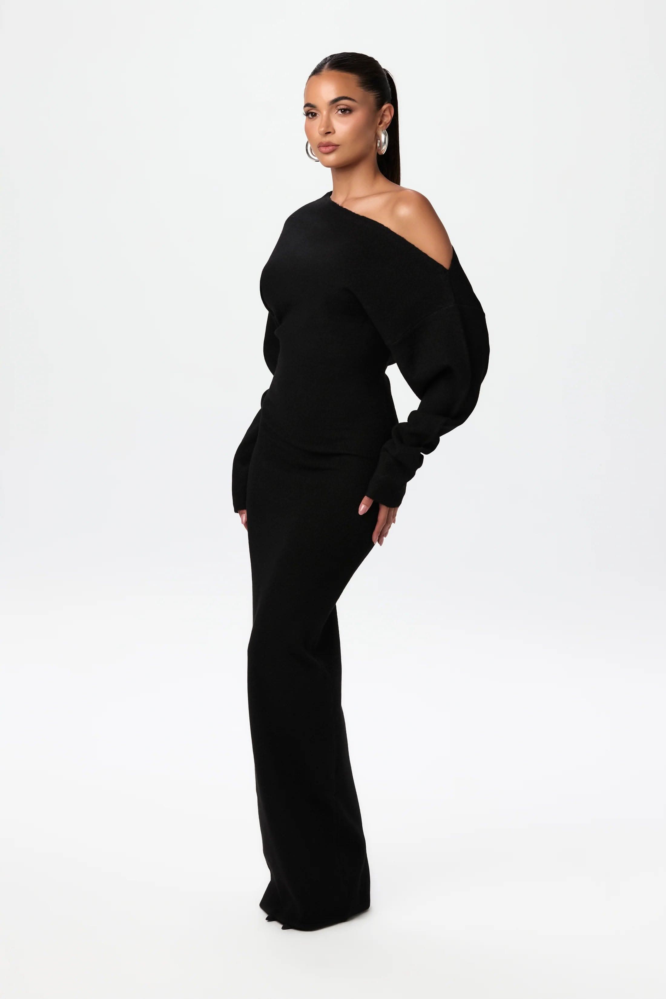 Serena Off Shoulder Knit Dress