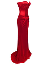 Natalia Strapless Velvet Maxi Dress 7