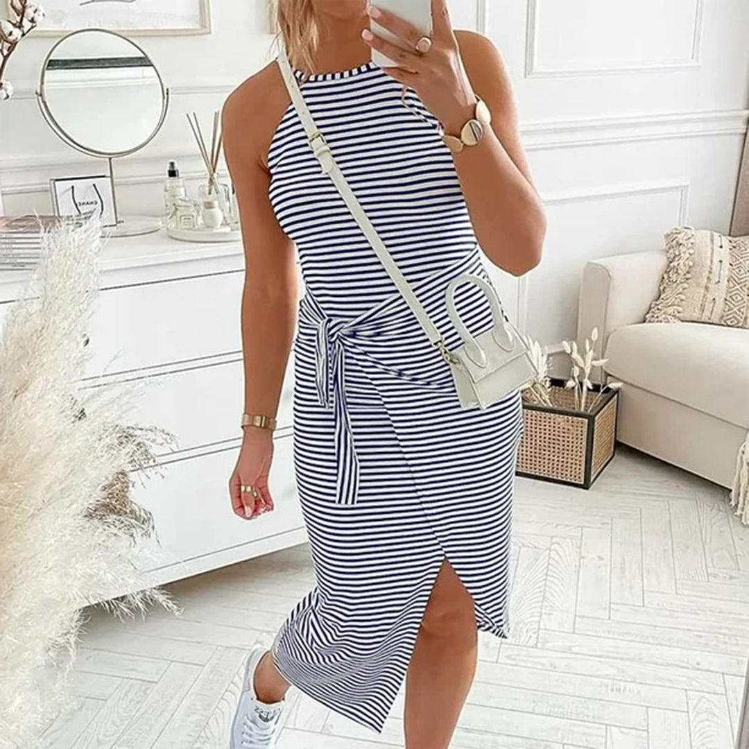 Ozlem Modern Midi Dress for Women Effortless Chic Look