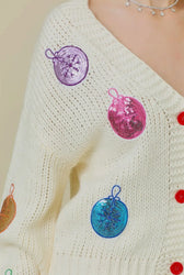 Doll Collar Tie-Up Sweater Cardigan