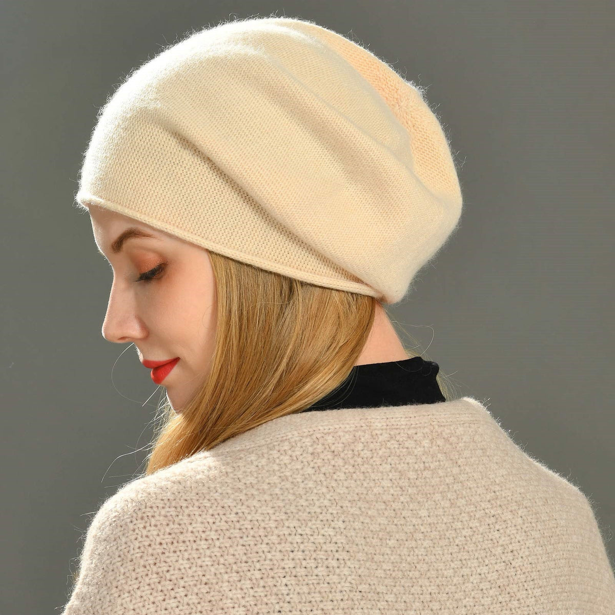 Slouchy Ribbed Knit Beanie