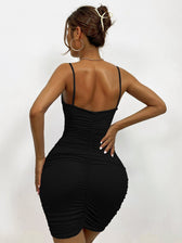 Ruched Mini Dress