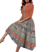 Floral Sleeveless Midi Dress with Bolero Two Piece Set 5