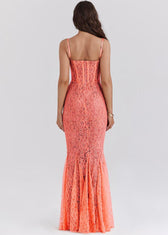 Valeria - Sheer Lace Bustier Gown 8