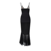 Sultry Nights Lace Fishtail Maxi Dress - View 7