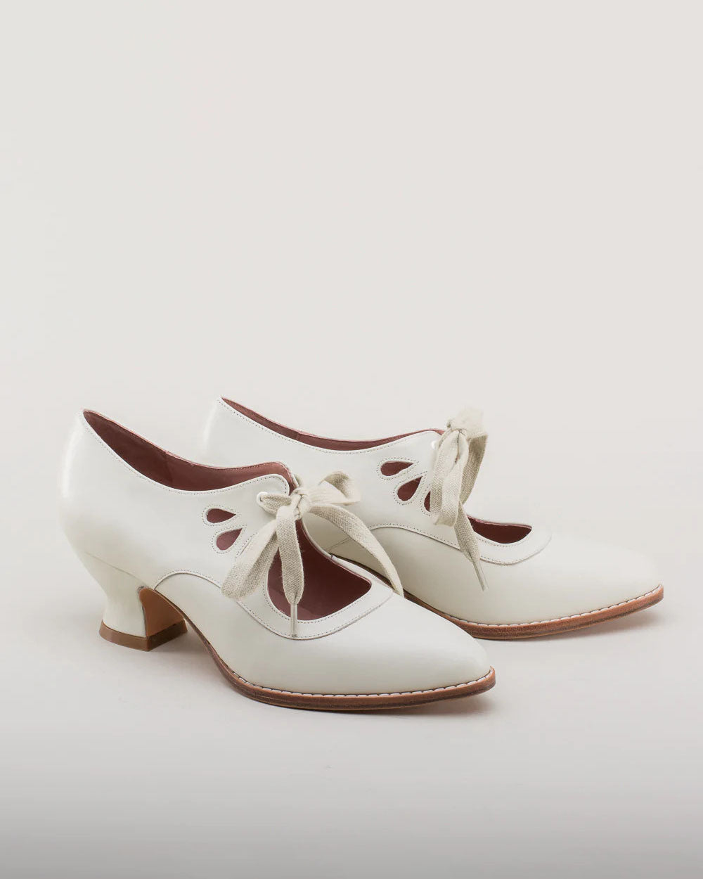 Mary Jane Hollow High Heel Lace-Up Sandals