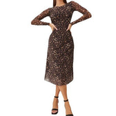 True Hues Stylish Velvet Dress Leopard Print / Xs Dressy Dresses